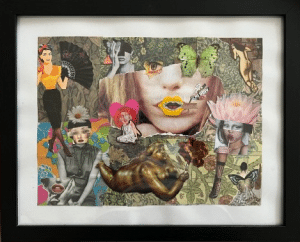 Exemple de collage Avec encadrement.